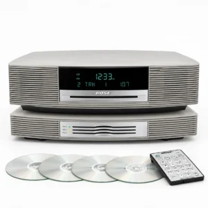 Bose Wave Music System with Multi-CD Changer, Platinum White, Refurbished