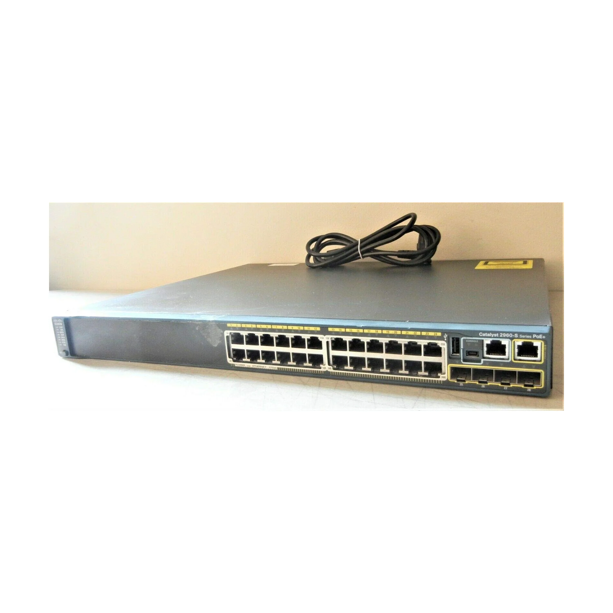Cisco Catalyst WS-C2960S-24PS-L 24-Port PoE+ Network Switch