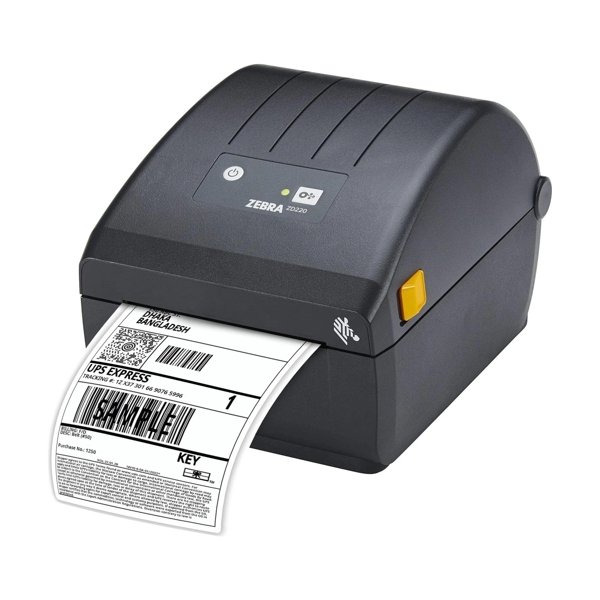 Zebra ZD220 4-inch Direct Thermal Label Printer, USB